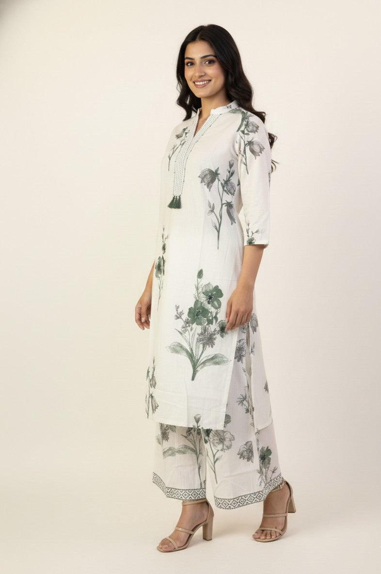 Pure Cotton Floral Print Co Ord Sets COS0104
