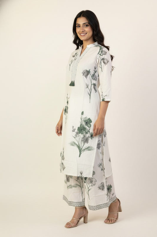 Pure Cotton Floral Print Co Ord Sets COS0104