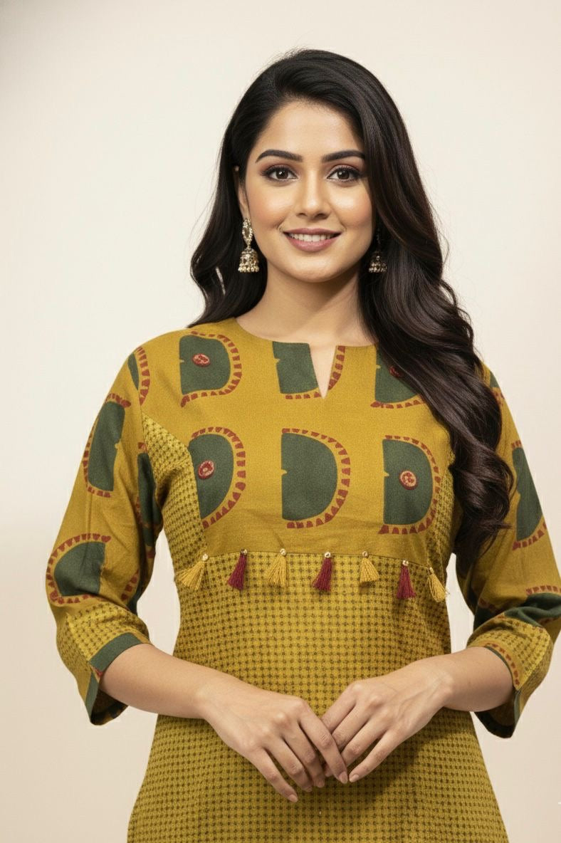 Premium Cotton A-Line Pant Set With Palazzo PS0146