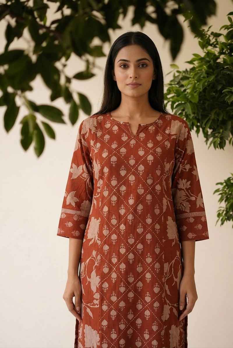 Pure Cotton Printed Dupatta Set CS0374