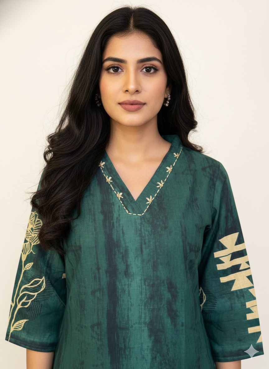 Pure Cotton Two Piece Co Ord Set