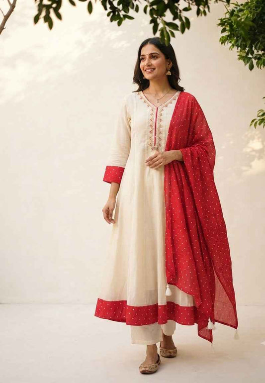 Premium Mul Chanderi Festival Dupatta Set