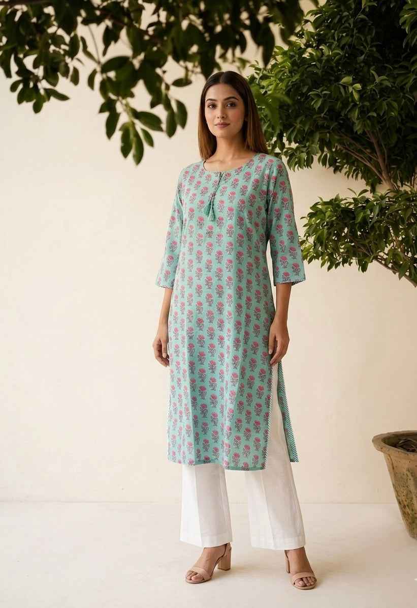Pure Cotton Only Single  Kurta Set