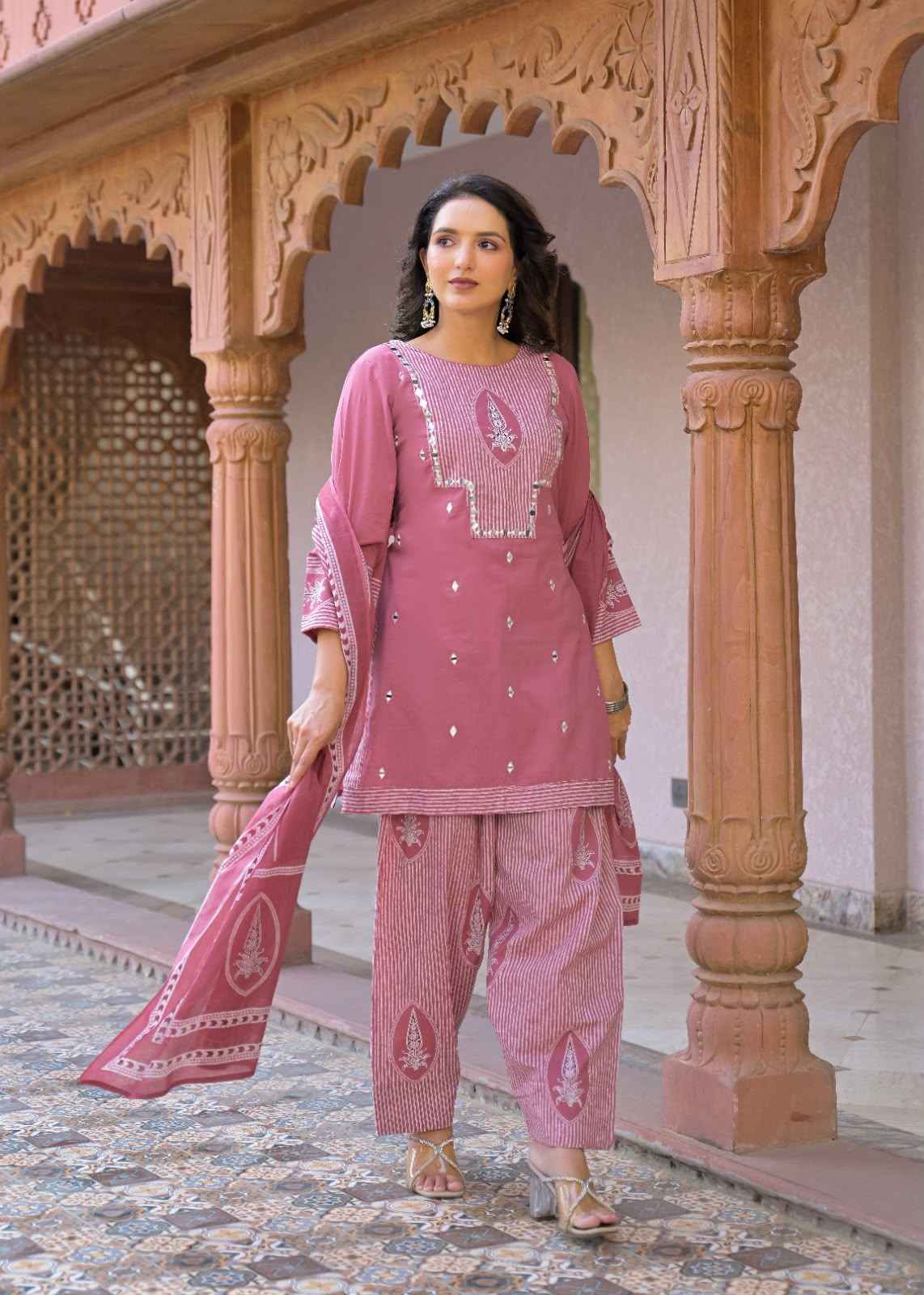 Pure Cotton Farsi Dupatta Set CS0262