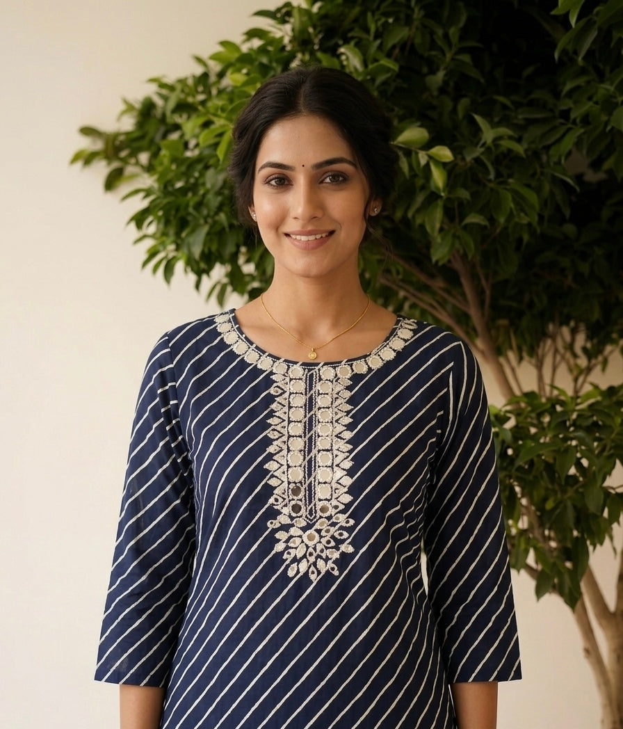 Pure Cotton Dupatta Set With Lehariya Print CS0244