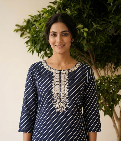 Pure Cotton Dupatta Set With Lehariya Print CS0244