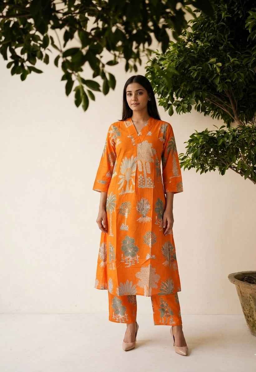Pure Cotton Two Piece Set