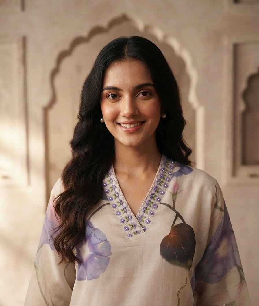 Pure Chanderi  festival wear Dupatta Set