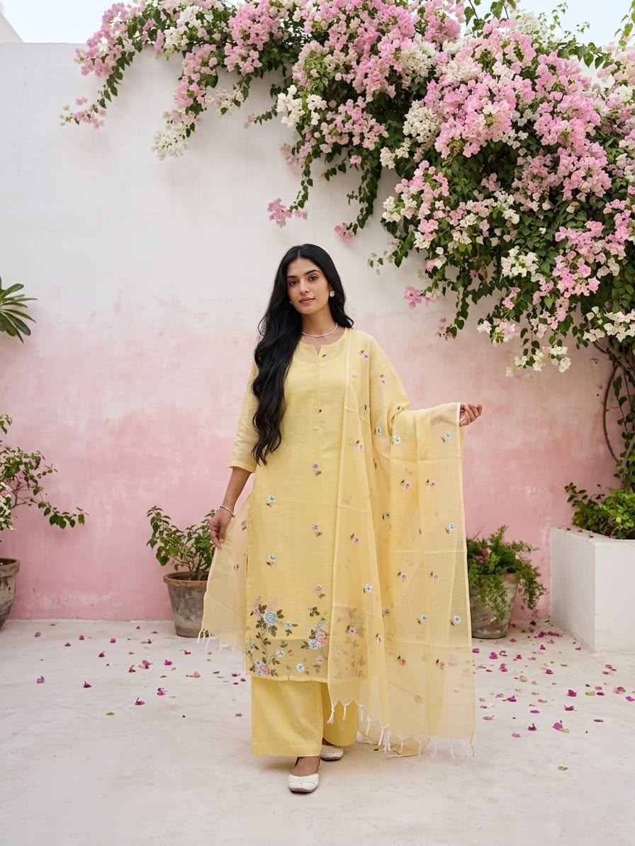 Pure Kota Doriya Dupatta Set