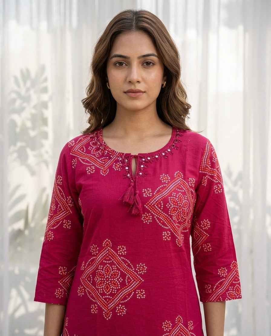 Pure Cotton Three Piece Dupatta Set