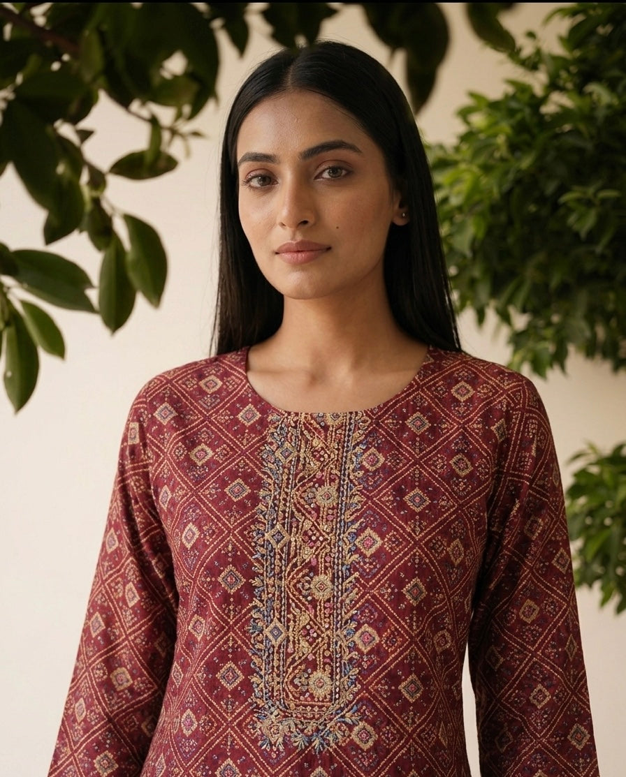 Pure muslin Only Single Kurta Set 52