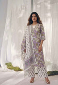 Pure Cotton Three Piece Dupatta Set