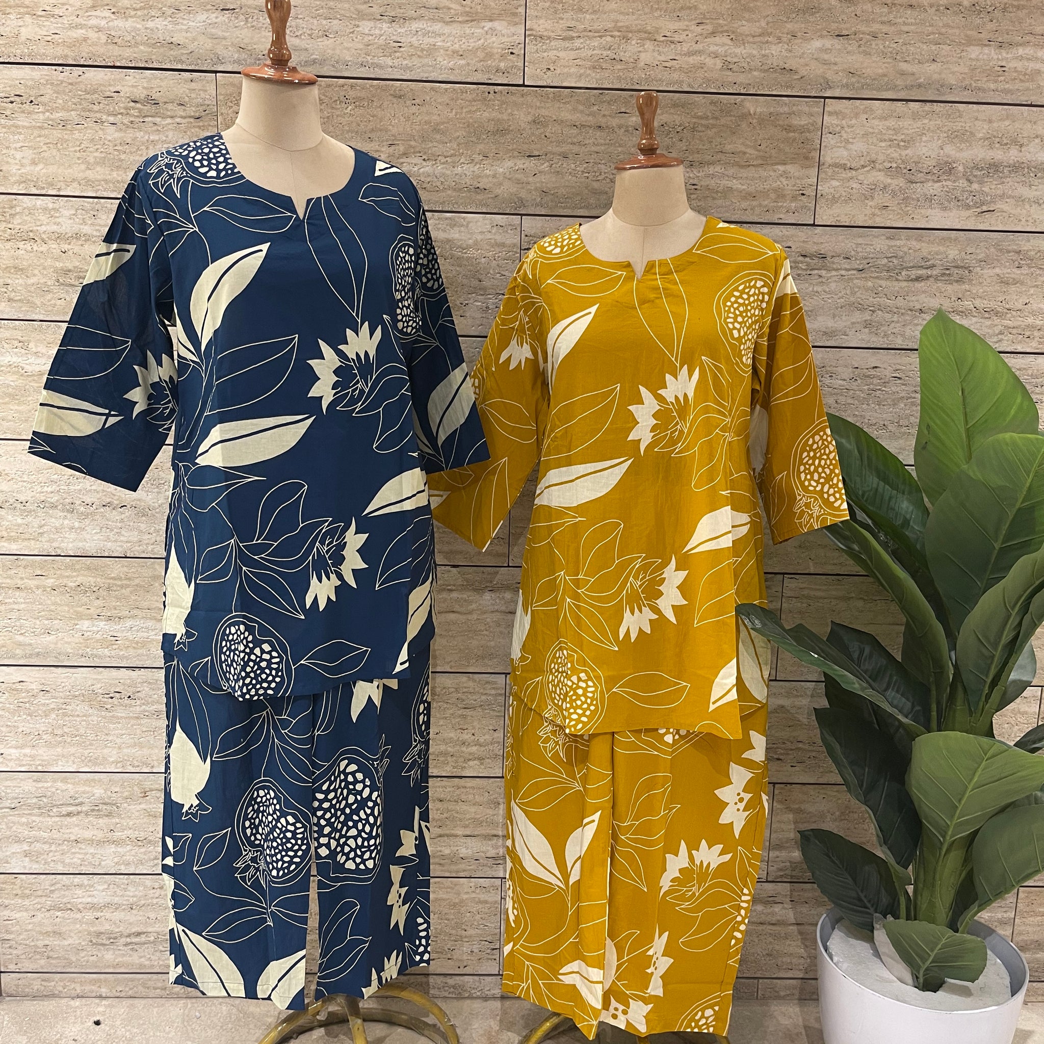 Pure Cotton Two Piece Co Ord Sets Plus Size COS010