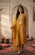 Pure Chanderi  festival wear Dupatta Set