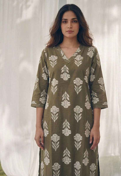 Pure Cotton Three Piece Dupatta Set