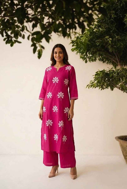 Pure Cotton Two Piece Pant Set