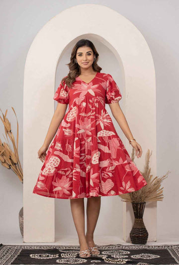 Pure cotton one piece dress SD038