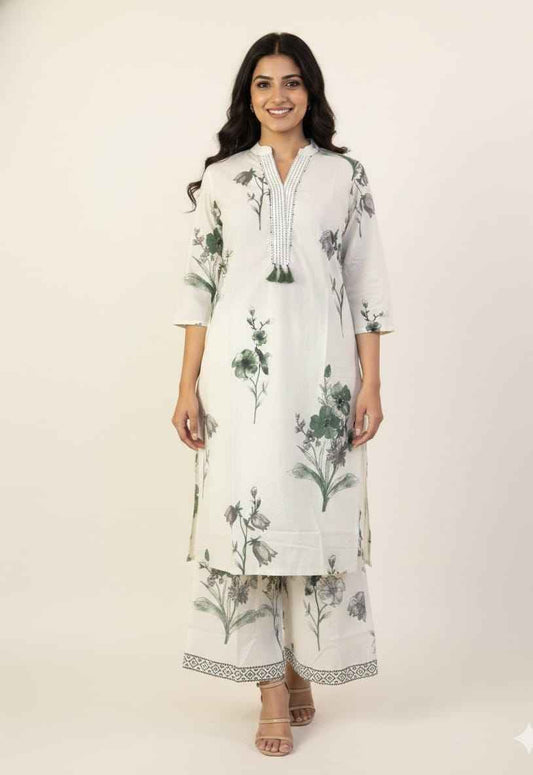 Pure cotton Floral Print Co Ord Sets COS0104