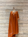 Mul Cotton Solid Base Suit With Inner