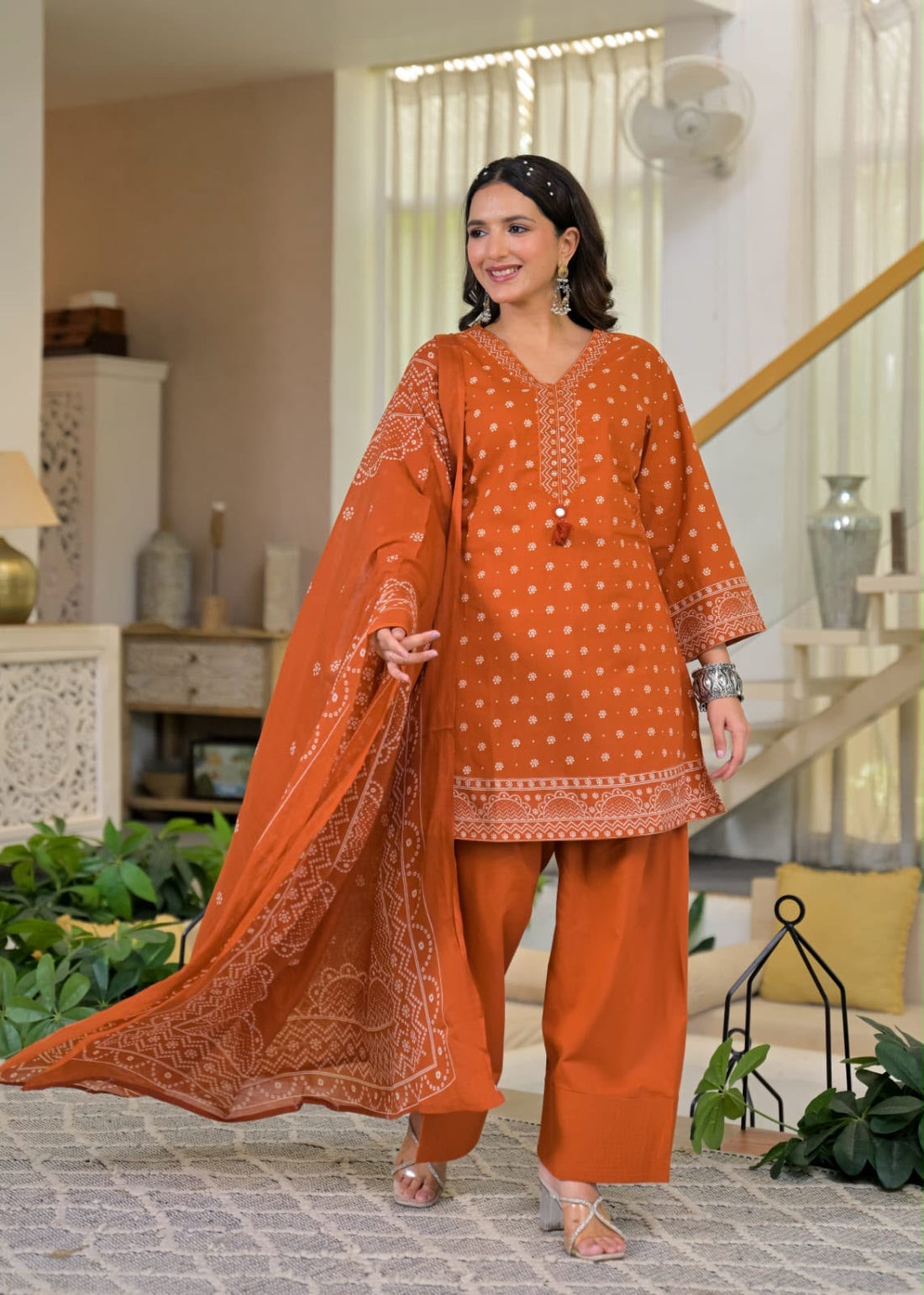 Pure Cotton Farsi Dupatta Set CS0299