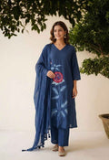 Pure Cotton A Line Dupatta Set CS0236