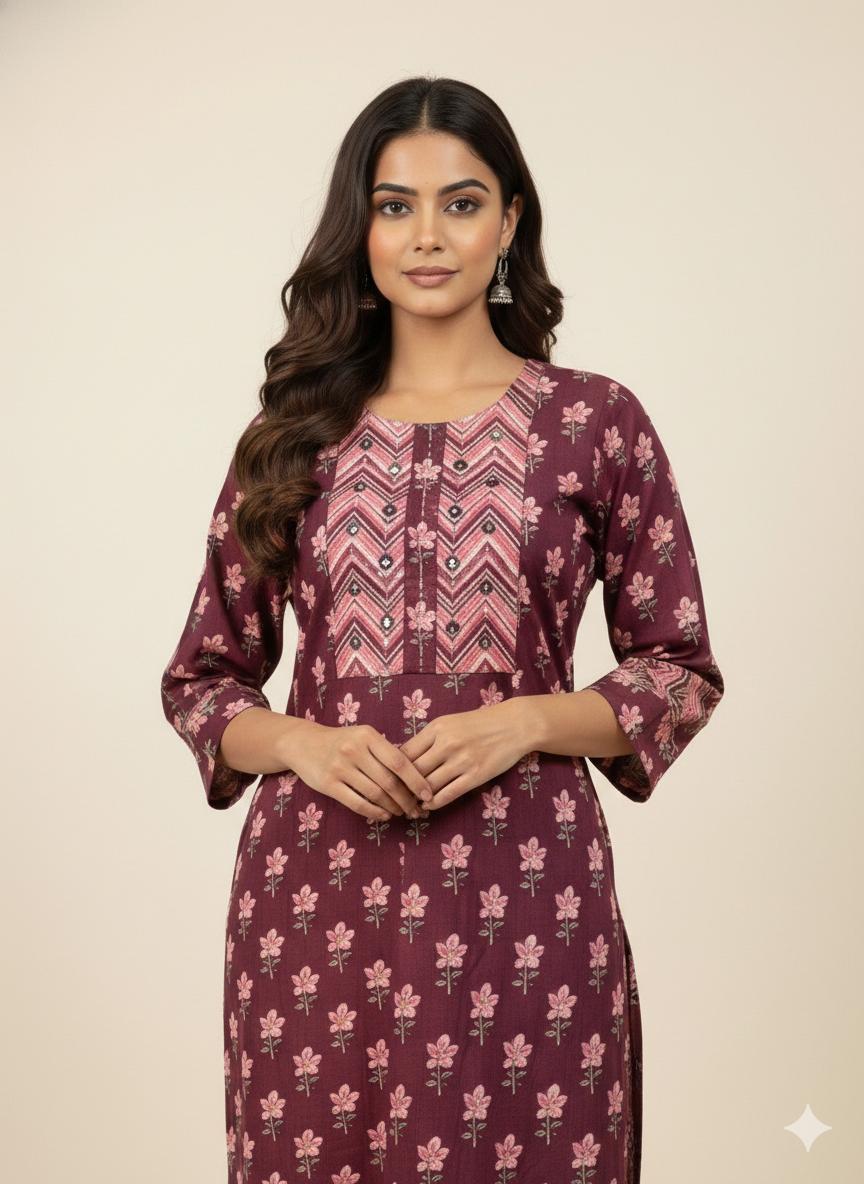 Premium cotton Dupatta set with plazoo