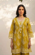 Premium Cotton Short Length Dupatta Set With Divider CS0259