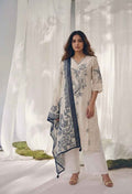 Pure Cotton Three Piece Dupatta Set