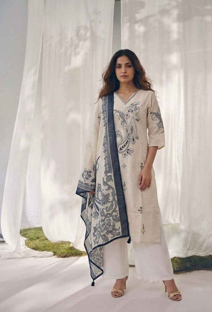 Pure Cotton Three Piece Dupatta Set