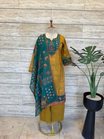 Pure Cotton Dupatta Set