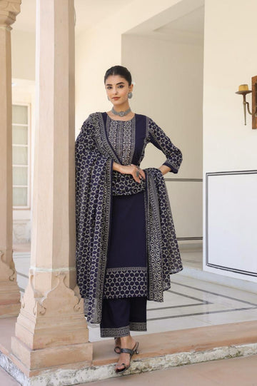 Premium cotton dupatta set