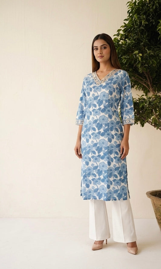 Pure Cotton Single Kurta Set 136