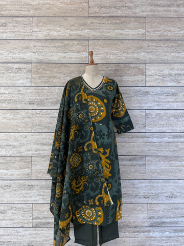 Cotton Dupatta Set