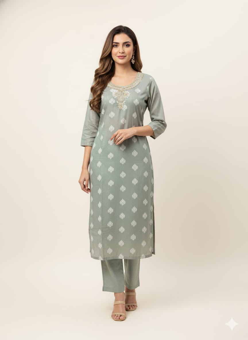 Festival Wear Pure Chanderi Silk Three Piece  Dupatta Set    LC0167