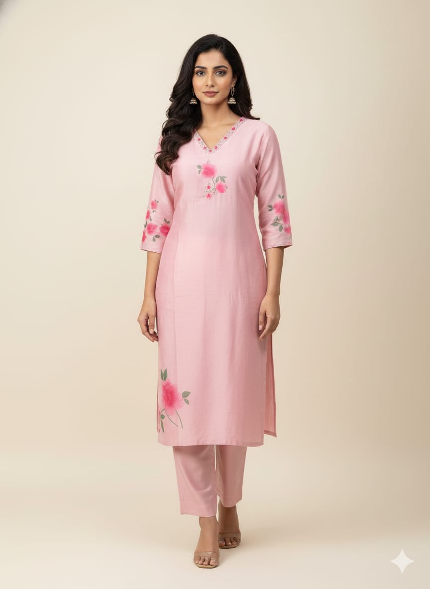 Festival Wear Pure Shimmer Floral Print Dupatta Set  LC0122