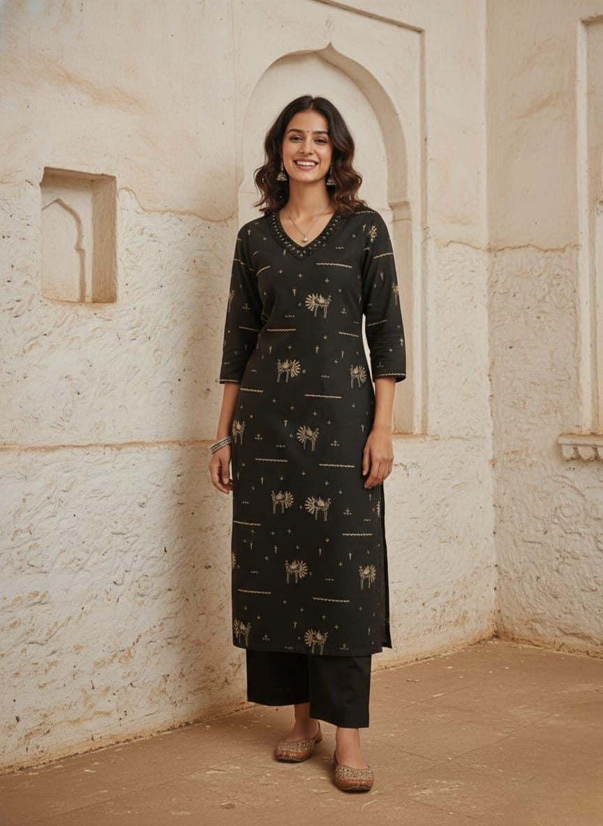 Premium cotton Dupatta set with embroidery