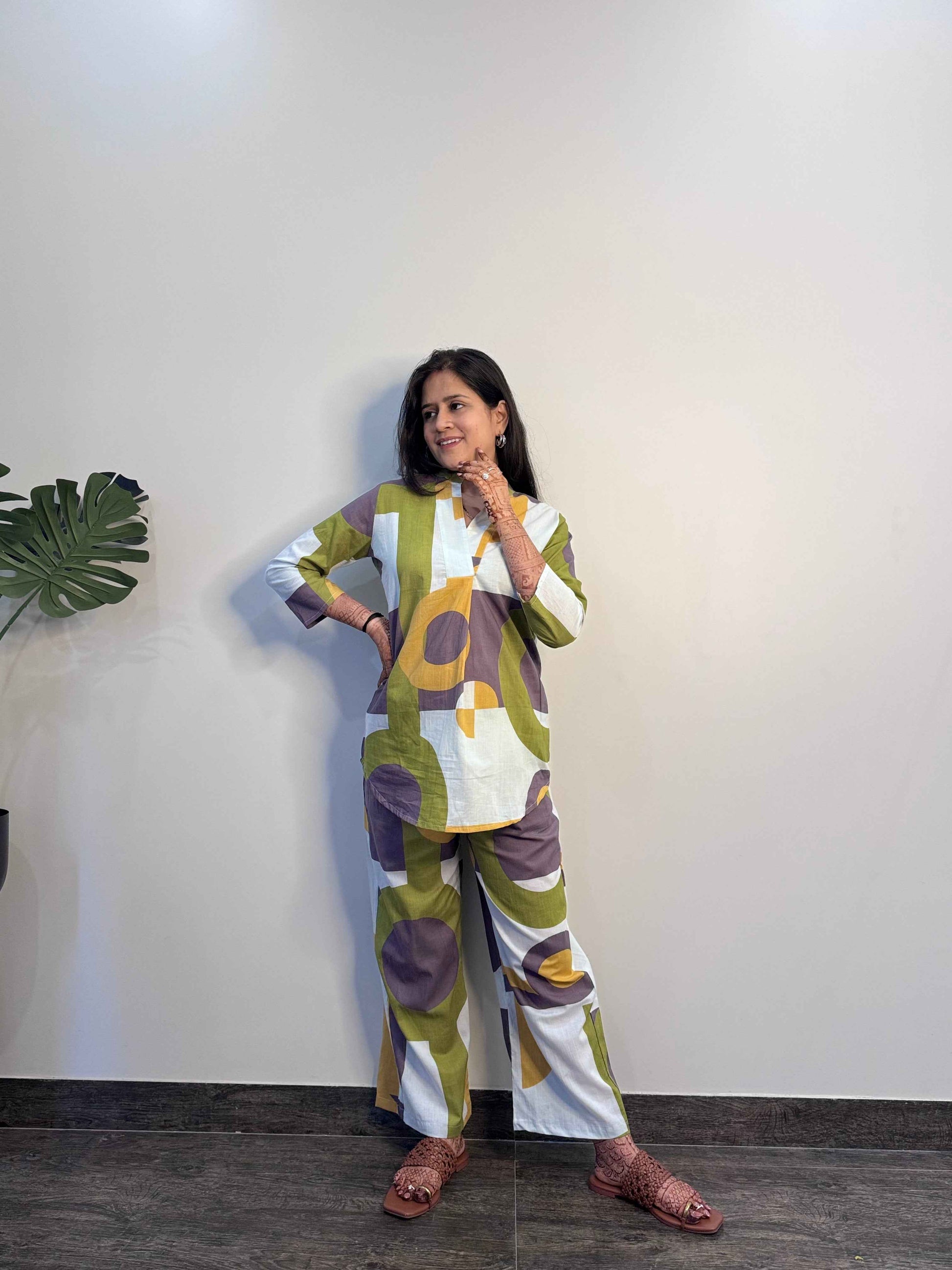 Abstract print Co Ord Set CS0025