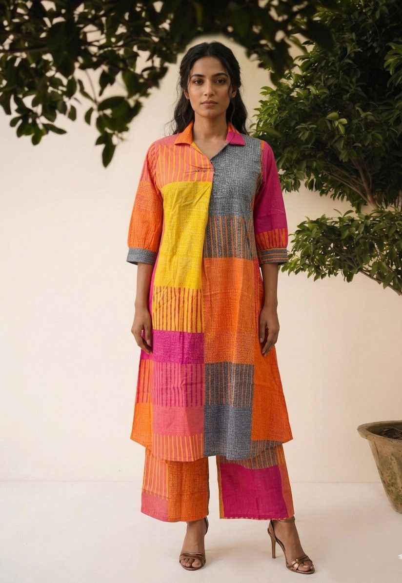 Premium Cotton Aline pent set