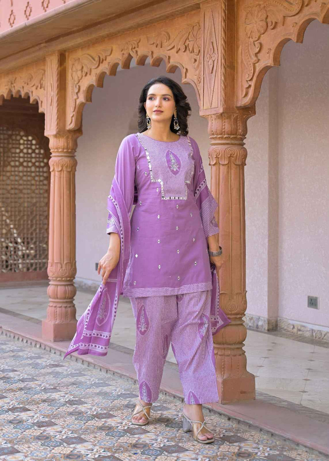 Pure Cotton Farsi Dupatta Set CS0262