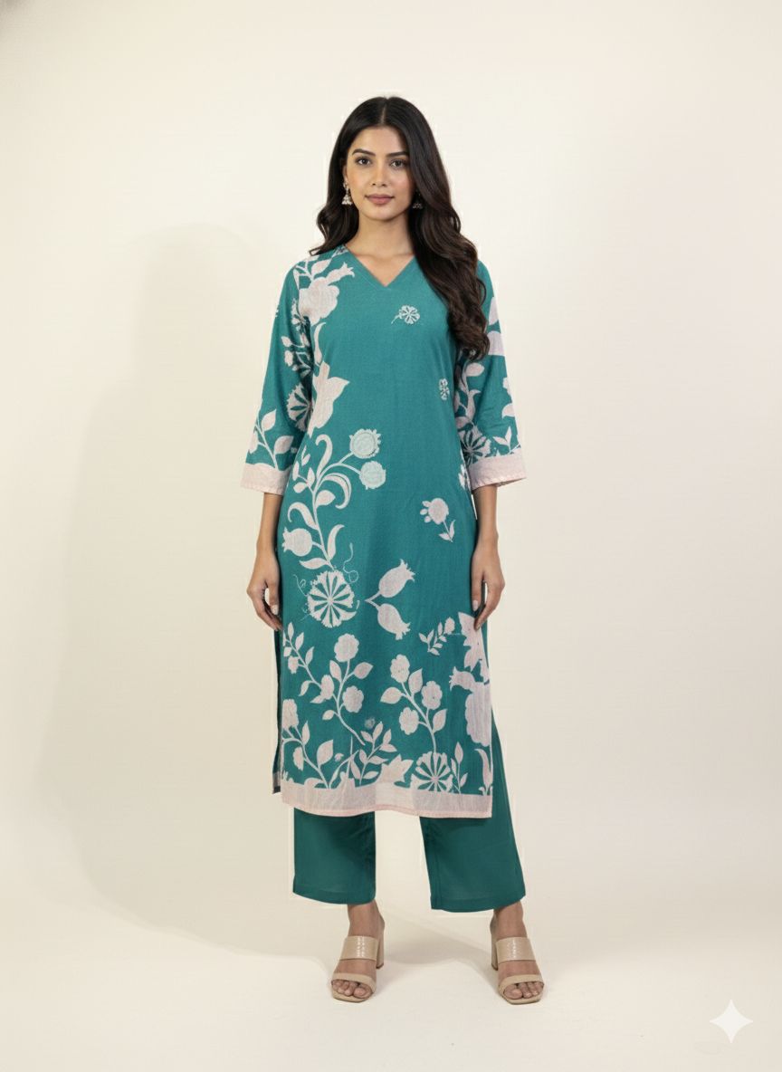 Premium Cotton Digital Print Dupatta Set CS0160