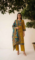 Pure Cotton Three Piece Dupatta Set