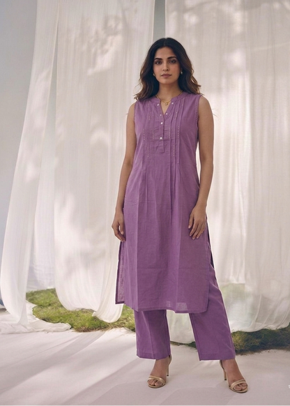 Premium Cotton Sleeveless Pant Set