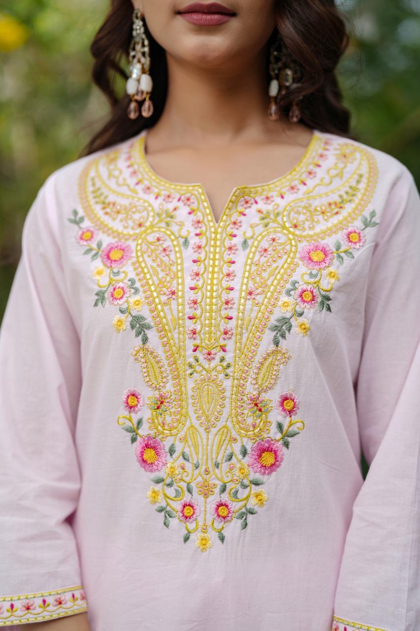 Premium Solid Base Cotton Suit   -  FL021