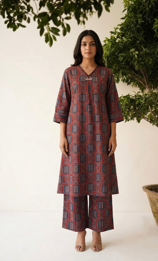 Pure Cotton Two Piece Set PS0185