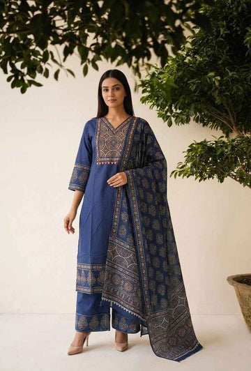 Pure Cotton Printed Dupatta Set CS0375