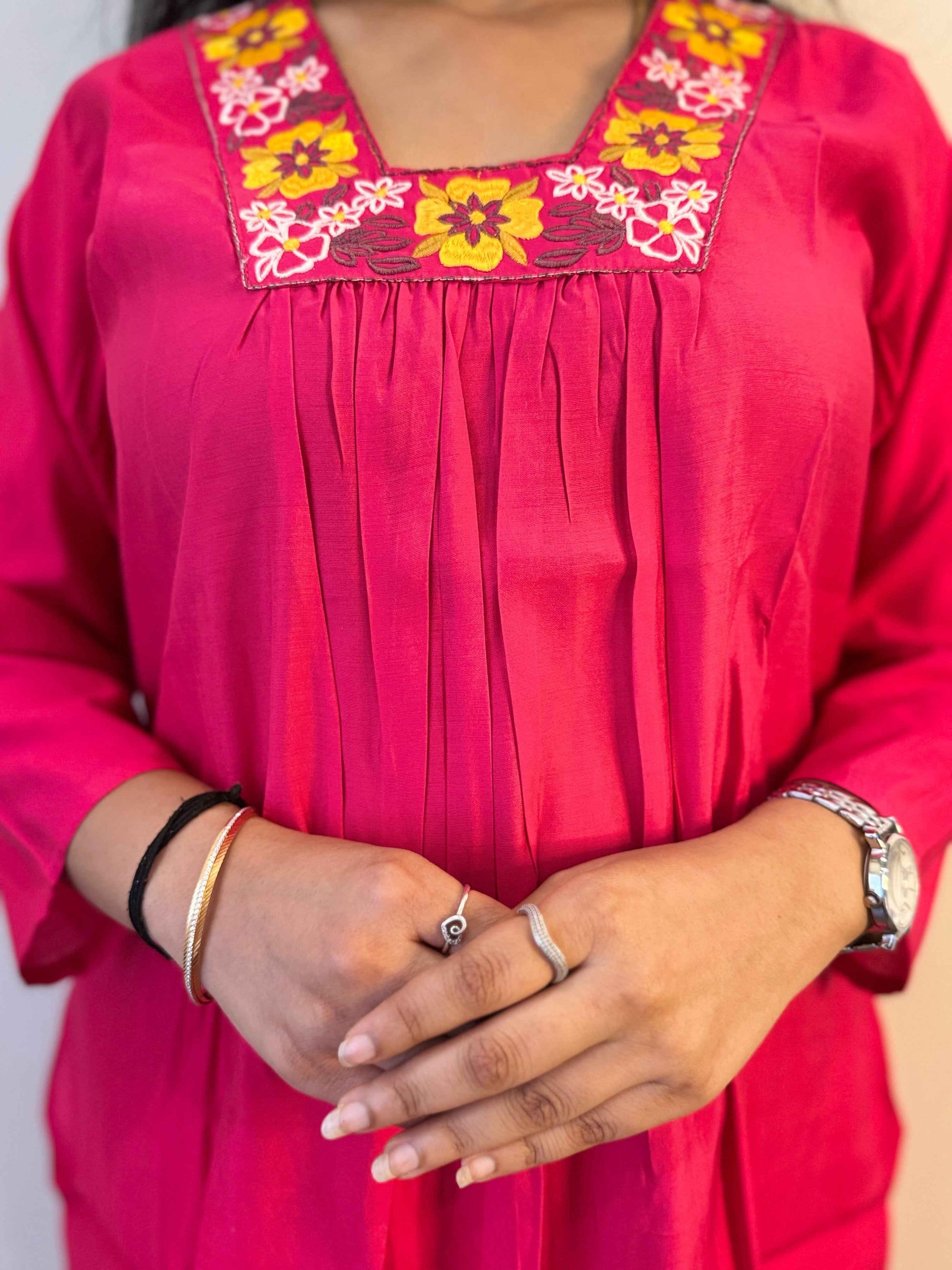 Two piece pant set in pure Muslin MPS003