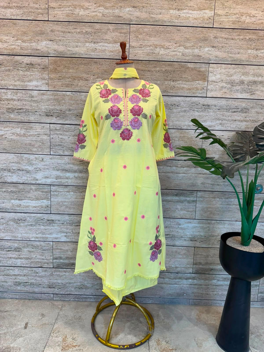 Pure Mul Cotton Dupatta Set MLC47