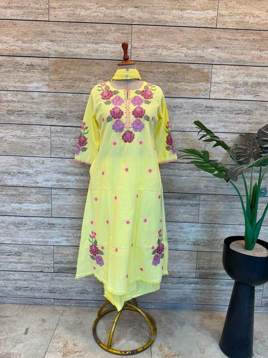 Pure Mul Cotton Dupatta Set MLC47
