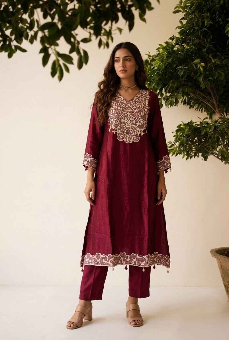 Premium Gazi Silk Two Piece set PS0182