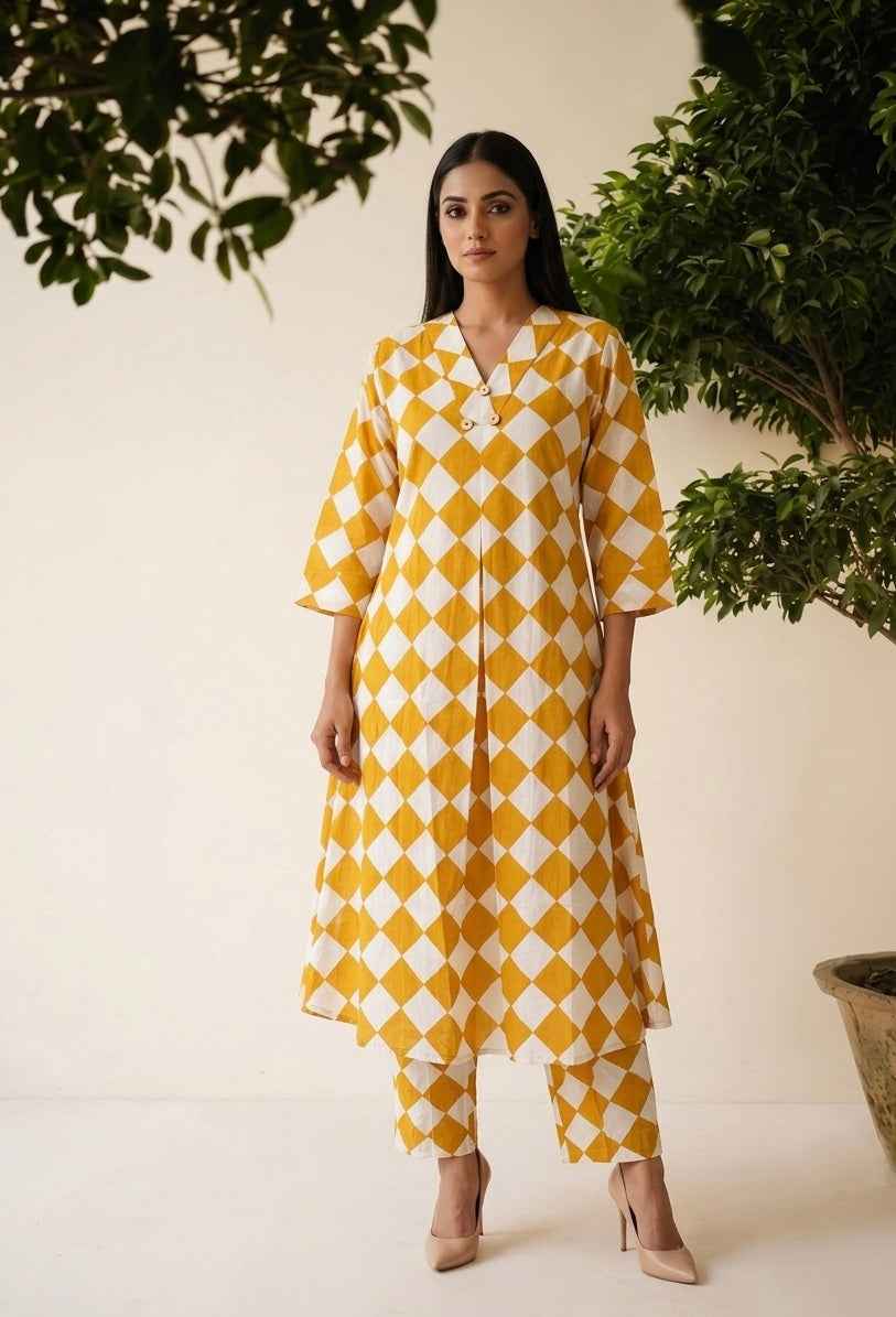 Pure Cotton Two Piece Set